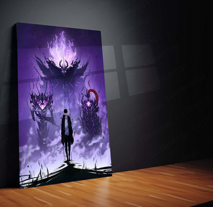 Anime Metal Poster | Solo Leveling Metal Poster | Anime Wall Art | Premium Metal Poster