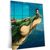 Anime Metal Poster | Shenron Dragon Metal Poster | Kid Goku Anime Wall Art | Dragon Ball Z Shenron Frame | Anime Room Decor