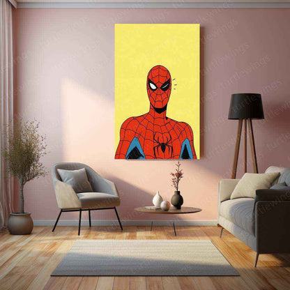 Minimalist Spider-Man Metal Poster – Sleek & Modern Wall Art - TURTLEWINGS