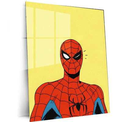 Minimalist Spider-Man Metal Poster – Sleek & Modern Wall Art - TURTLEWINGS