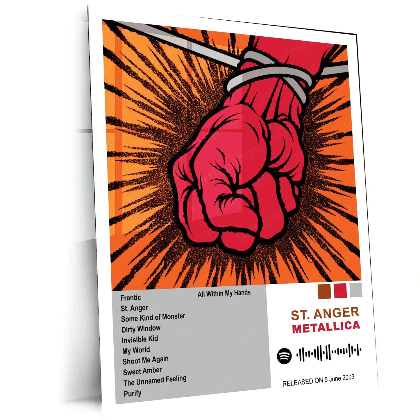Metallica Complete Collection | Set of 11 | Set of 8 | Set of 4 | Album Posters Metal Frames Heavy Riffs. Legendary Albums. Thrash Metal History on Your Walls. - TURTLEWINGS