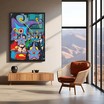 Starro vs Justice League – Cosmic Conqueror Metal Poster | DC Comics Villain Wall Frame - TURTLEWINGS