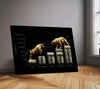 Stock Market Metal Poster | Bull vs Bear Market – Wealth Mindset | Stock Market Motivation Metal Frame