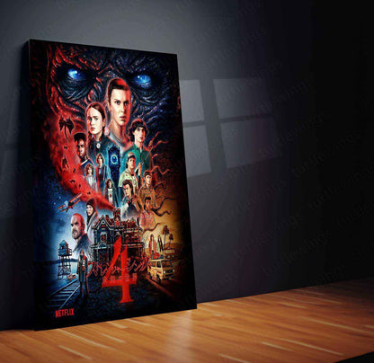 Stranger Things Metal Poster – The Upside Down Awaits! - TURTLEWINGS