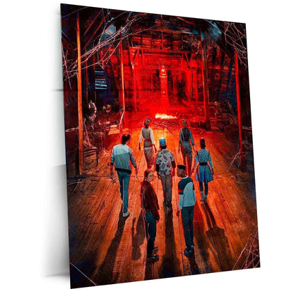 Stranger Things Metal Poster – The Upside Down Awaits 2 - TURTLEWINGS
