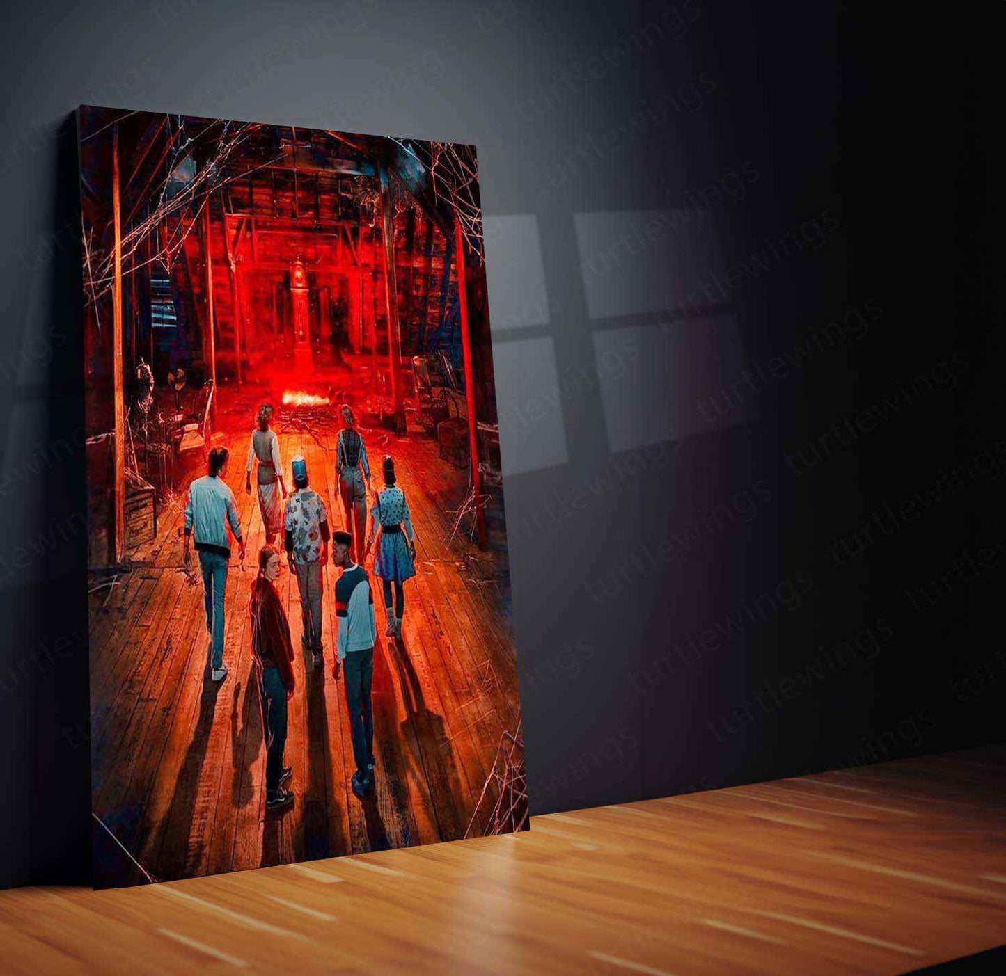 Stranger Things Metal Poster – The Upside Down Awaits 2 - TURTLEWINGS
