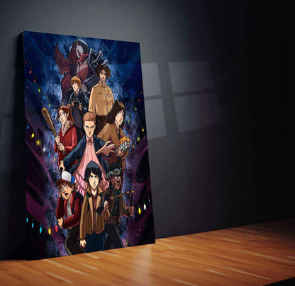 Stranger Things Metal Poster – The Upside Down Awaits 4 - TURTLEWINGS