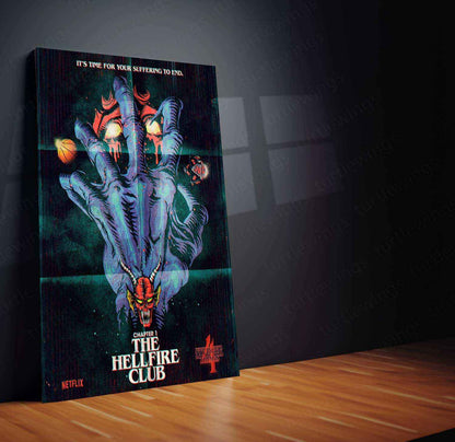 Stranger Things Metal Poster – The Upside Down Awaits 5 - TURTLEWINGS