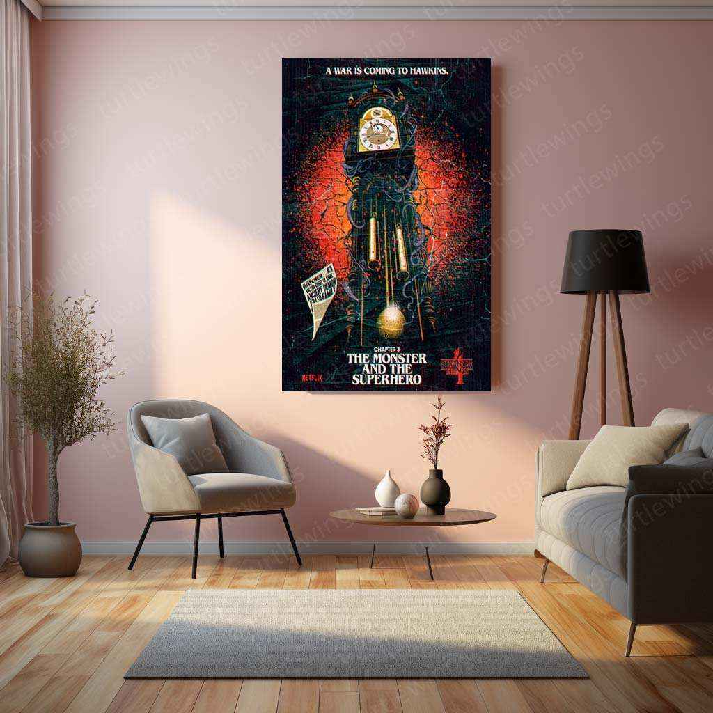 Stranger Things Metal Poster – The Upside Down Awaits 7 - TURTLEWINGS