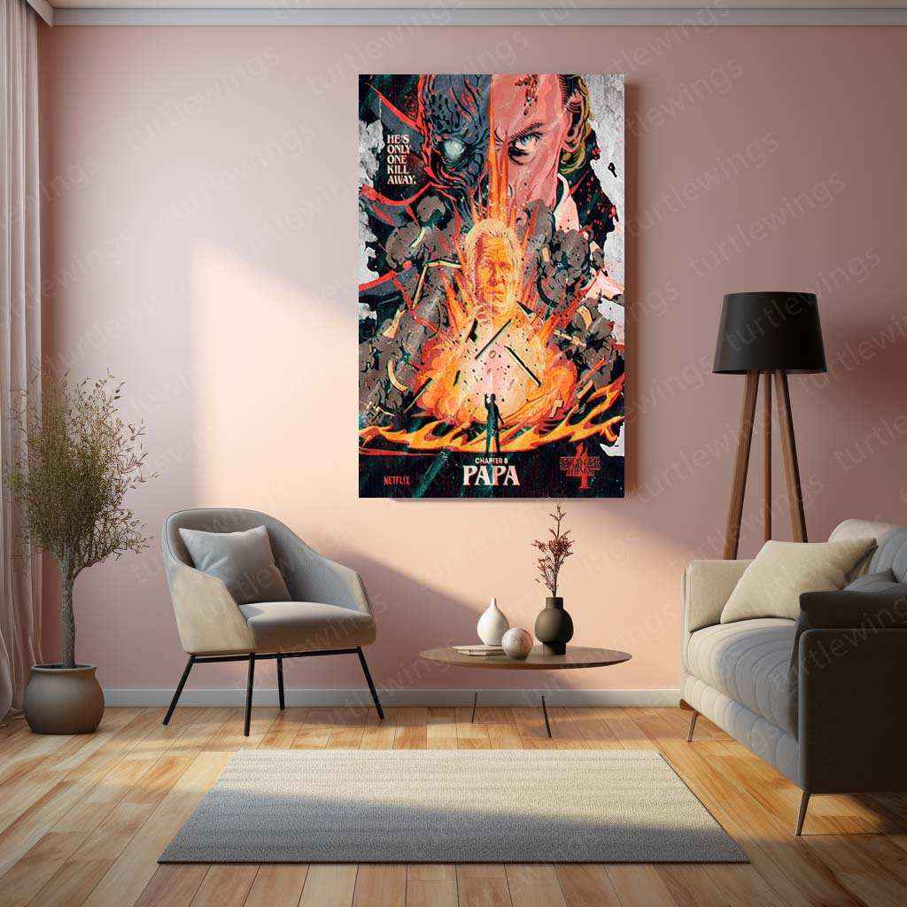 Stranger Things Metal Poster – The Upside Down Awaits 10 - TURTLEWINGS