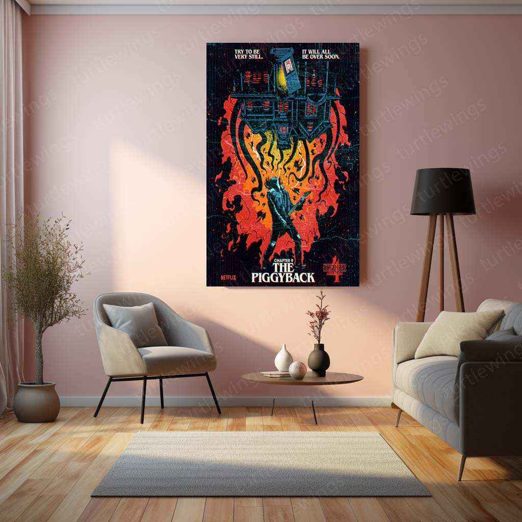 Stranger Things Metal Poster – The Upside Down Awaits 12 - TURTLEWINGS