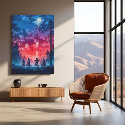 Stranger Things – The Red Sky Adventure | Sci-Fi Horror Metal Frame Poster - TURTLEWINGS