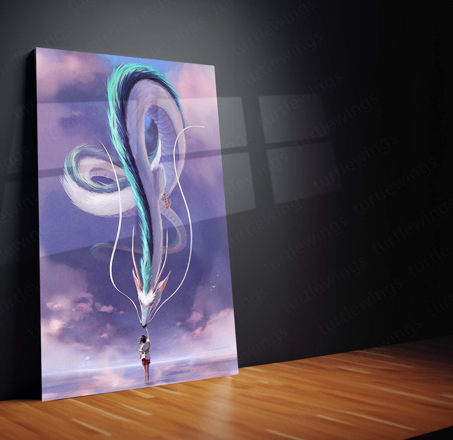 Studio Ghibli Metal Frame | Aesthetic Anime Wall Art | Premium Metal Poster