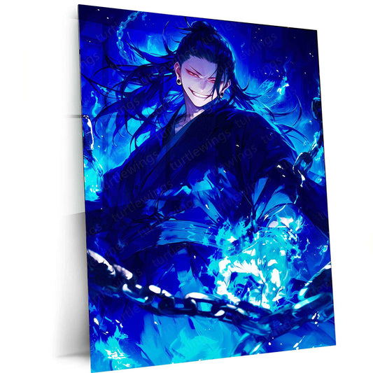 Suguru Geto Jujutsu Kaisen Metal Poster | Powerful Sorcerer Wall Art | Portrait & Landscape Formats - TURTLEWINGS