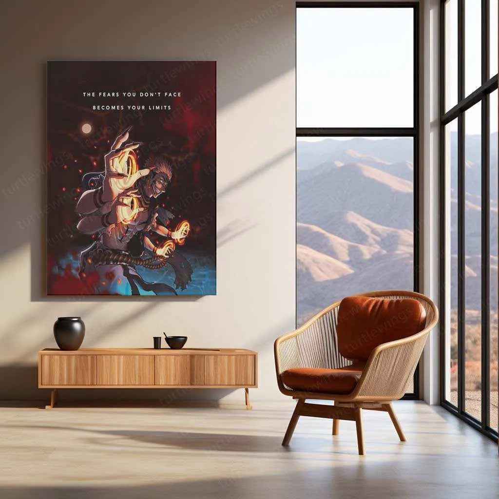 Sukuna Metal Poster – The King of Curses in Jujutsu Kaisen - TURTLEWINGS