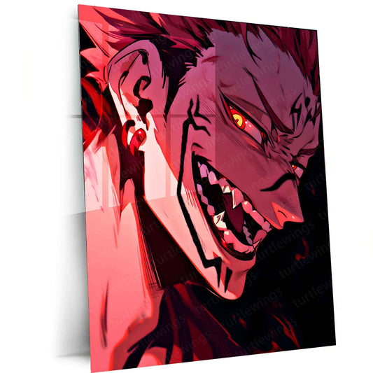 Sukuna Ryomen Poster – Jujutsu Kaisen Anime Art, Fierce and Powerful - TURTLEWINGS