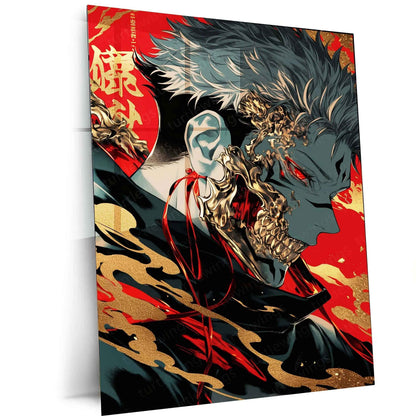 Ryomen Sukuna - Jujutsu Kaisen Metal Poster | Cursed King | Anime Wall Art - TURTLEWINGS