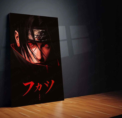 Itachi Uchiha Super Realistic Movie Poster | Naruto Anime Metal Wall Art - TURTLEWINGS