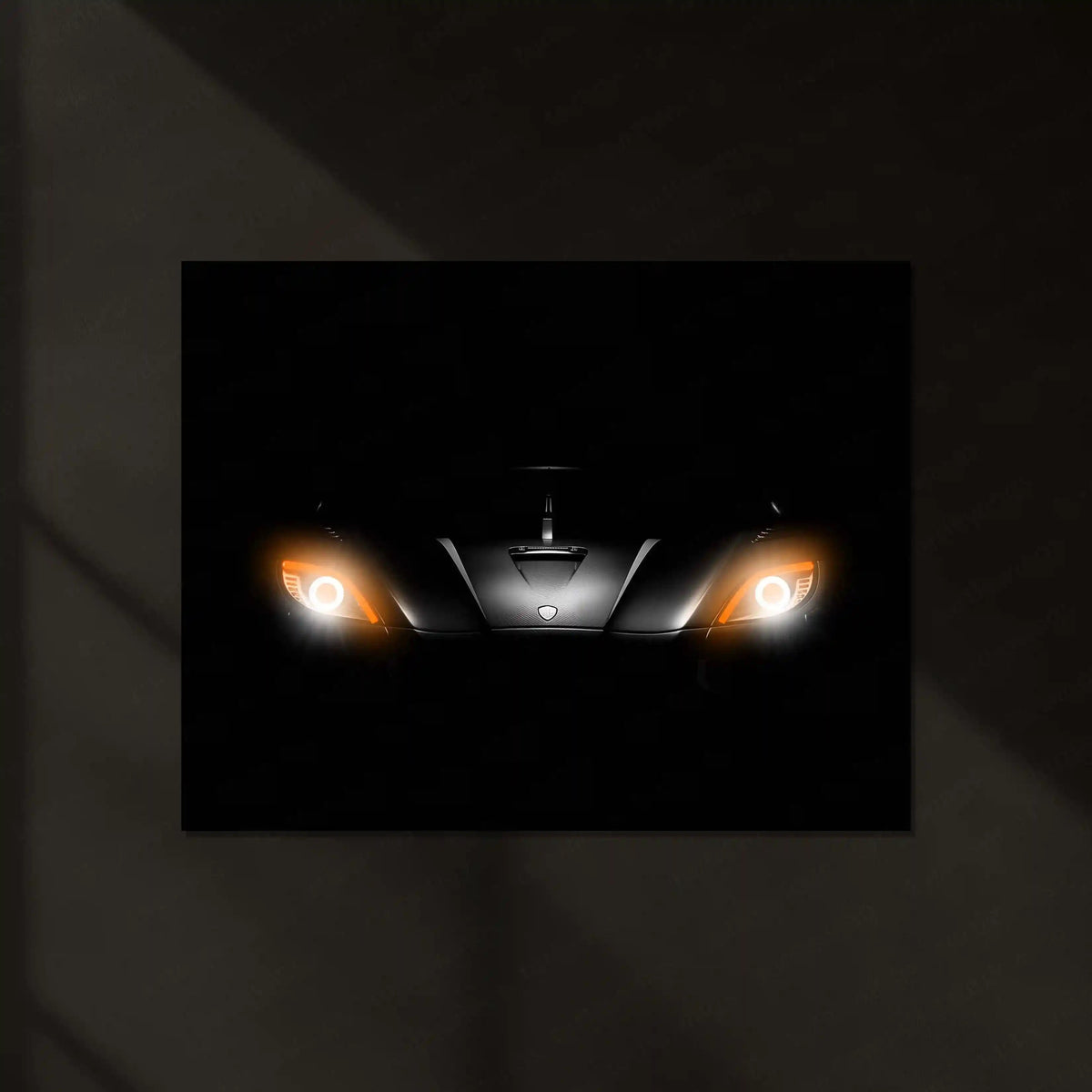 Supercar Predator – Eyes of Speed | Neon LED Metal Poster | Hypercar Night Drive Edition - TURTLEWINGS
