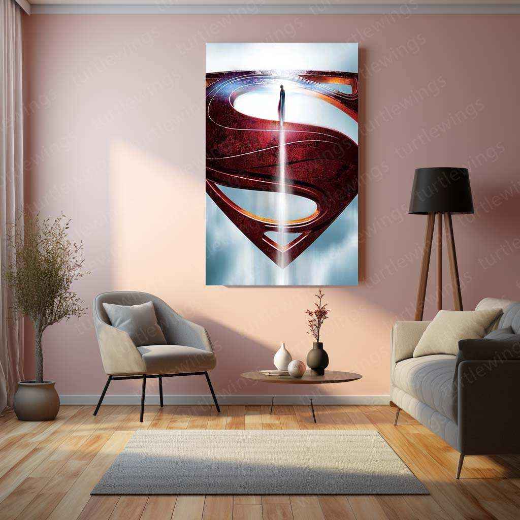 Superman Metal Poster – The Man of Steel in Iconic DC Style - TURTLEWINGS