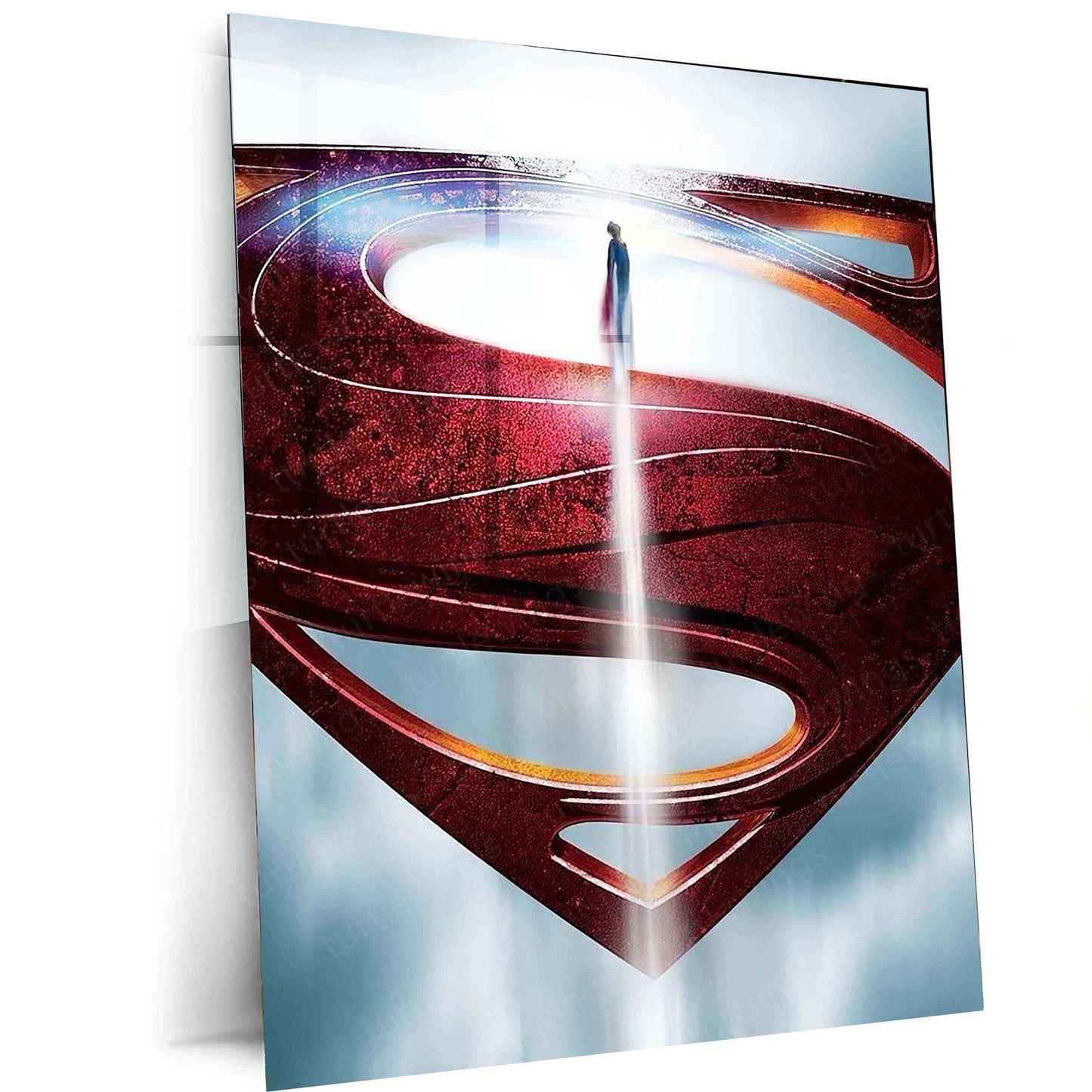 Superman Metal Poster – The Man of Steel in Iconic DC Style - TURTLEWINGS
