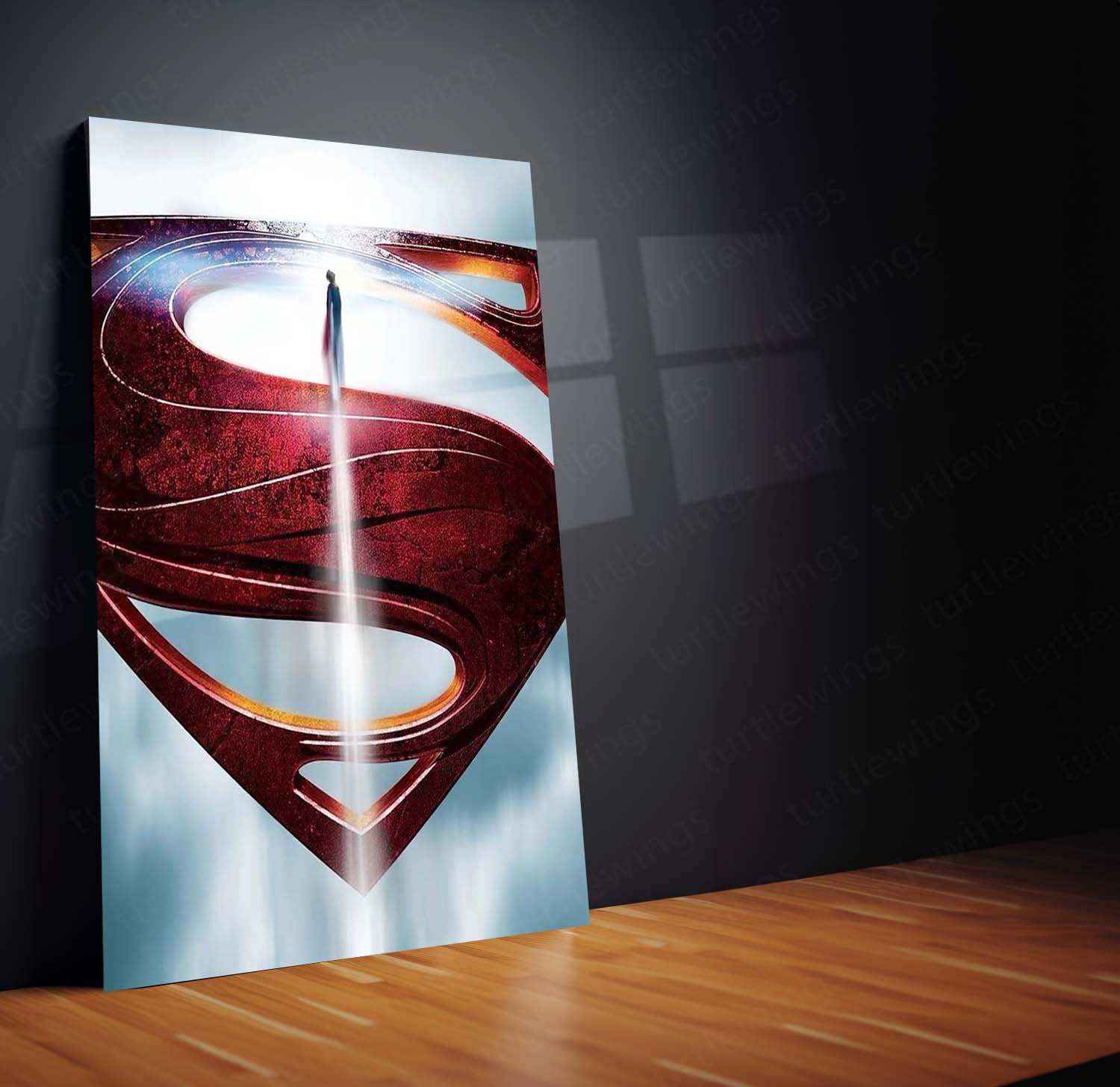 Superman Metal Poster – The Man of Steel in Iconic DC Style - TURTLEWINGS