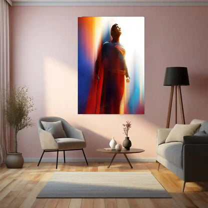 Superman – Man of Steel Metal Poster | DC Comics Superhero Wall Frame 01 - TURTLEWINGS