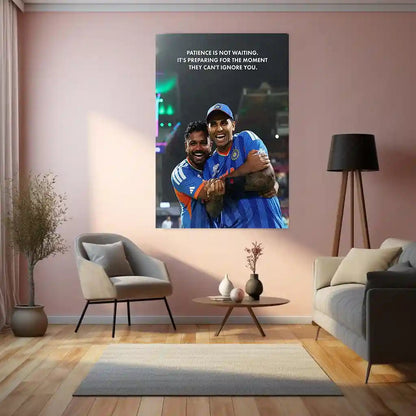 Cricket Metal Frame | Sanju Samson & Suryakumar Yadav Metal Poster | ICC Men's T20 World Cup 2026 Team India Frame - TURTLEWINGS
