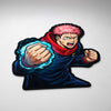 Yuji Itadori Punch Cut-out Flat Rug | Jujutsu Kaisen Anime Flat Rug | Premium Sorcerer Gaming Room Floor Decor