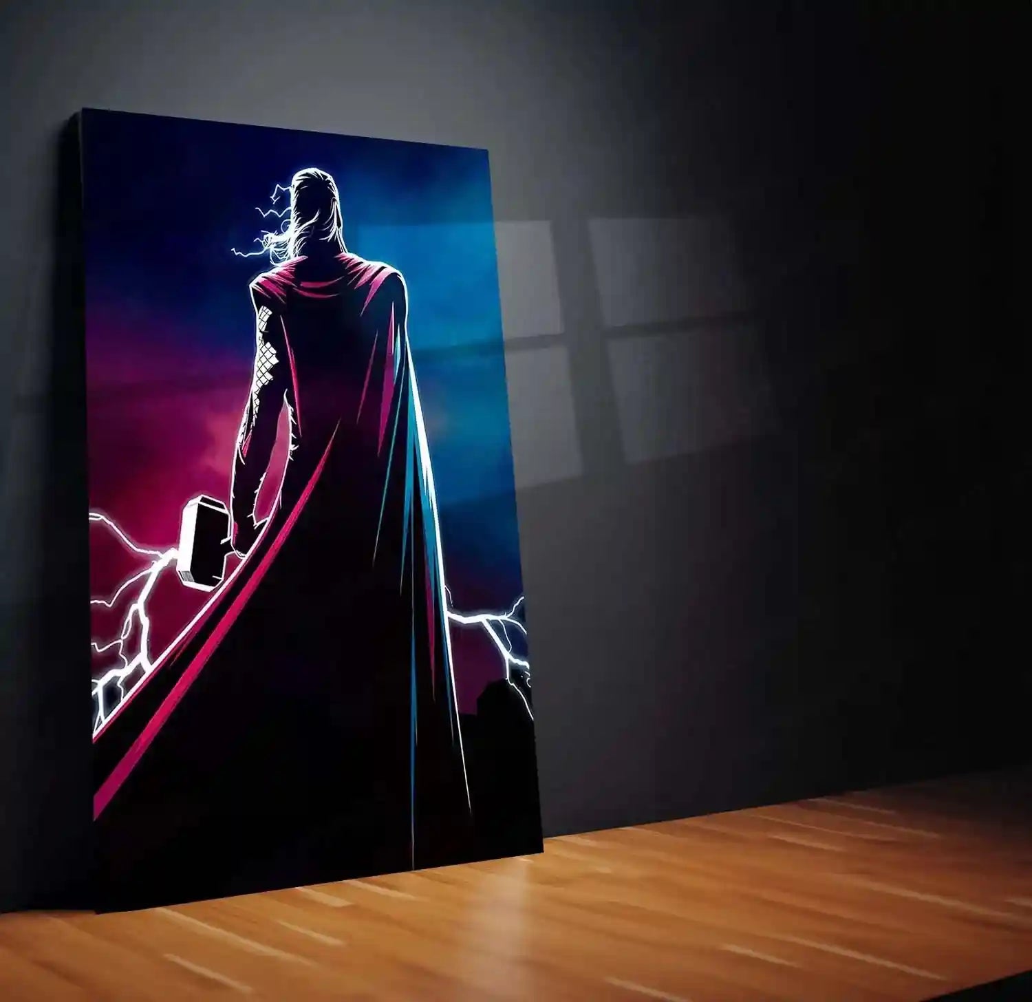 Marvel Metal Poster | Thor Metal Poster | Mighty God of Thunder Wall Art - TURTLEWINGS