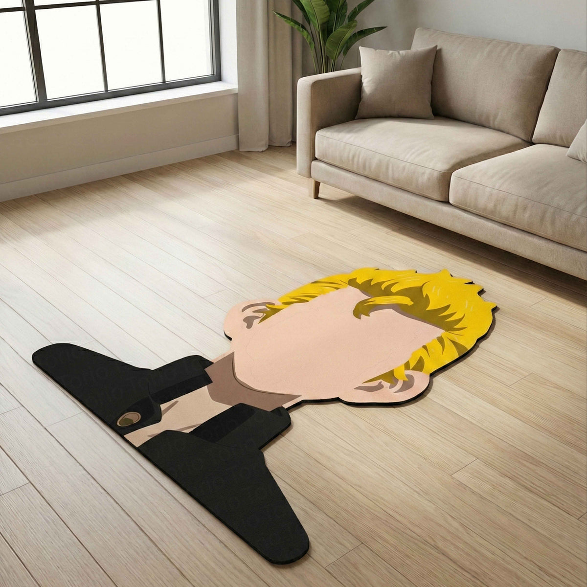 Takemichi Hanagaki Minimal Pose Floor Mat (3 mm Thick) | Tokyo Revengers Anime Cut-Out Flat Rug for Bedroom, Gaming Room & Otaku Home Décor
