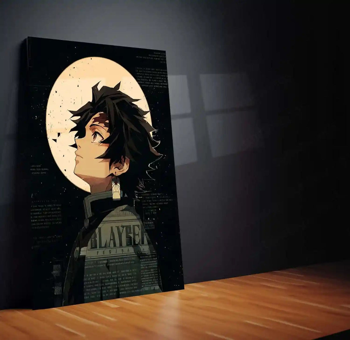 Anime Metal Poster | Tanjiro – Demon Slayer Metal Poster | Water Breathing Anime Wall Frame 01 - TURTLEWINGS