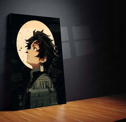 Anime Metal Poster | Tanjiro – Demon Slayer Metal Poster | Water Breathing Anime Wall Frame 01 - TURTLEWINGS