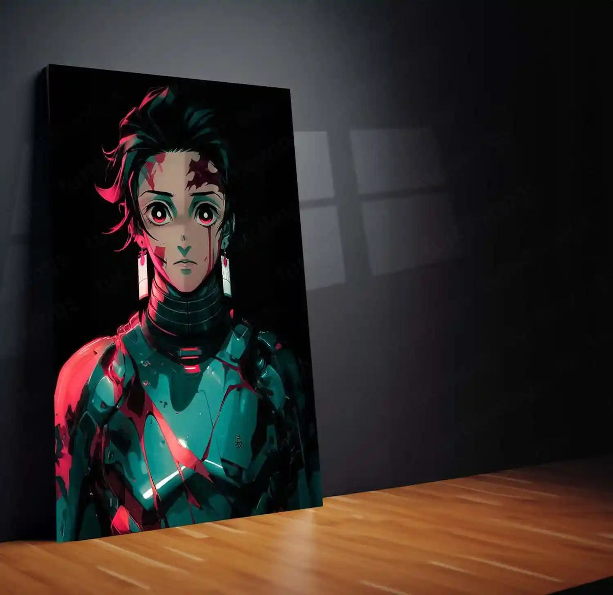 Anime Metal Poster | Tanjiro Kamado – Demon Slayer Metal Poster | Anime Wall Frame | Water Breathing Swordsman Art - TURTLEWINGS