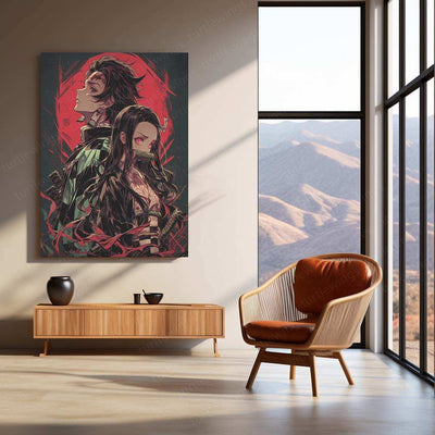 Tanjiro x Nezuko Metal Poster – The Ultimate Demon Slayer Sibling Bond - TURTLEWINGS