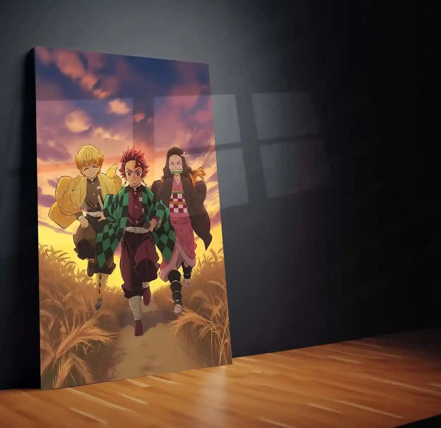 Anime Metal Poster | Tanjiro & Zenitsu Metal Poster – Demon Slayer Anime Wall Art - TURTLEWINGS