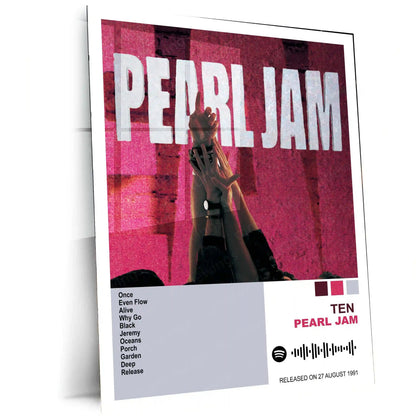Pearl Jam Complete Collection | Set of 11 | Set of 8 | Set of 4 | Album Posters Metal Frames Grunge Legacy. Raw Emotion. Seattle Sound Forever. - TURTLEWINGS