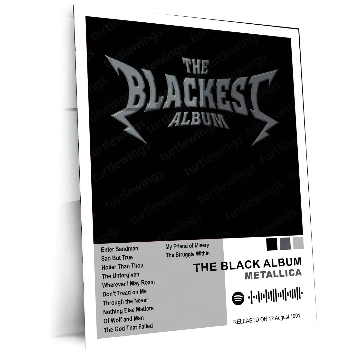 Metallica Complete Collection | Set of 11 | Set of 8 | Set of 4 | Album Posters Metal Frames Heavy Riffs. Legendary Albums. Thrash Metal History on Your Walls. - TURTLEWINGS