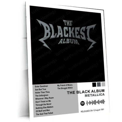 Metallica Complete Collection | Set of 11 | Set of 8 | Set of 4 | Album Posters Metal Frames Heavy Riffs. Legendary Albums. Thrash Metal History on Your Walls. - TURTLEWINGS