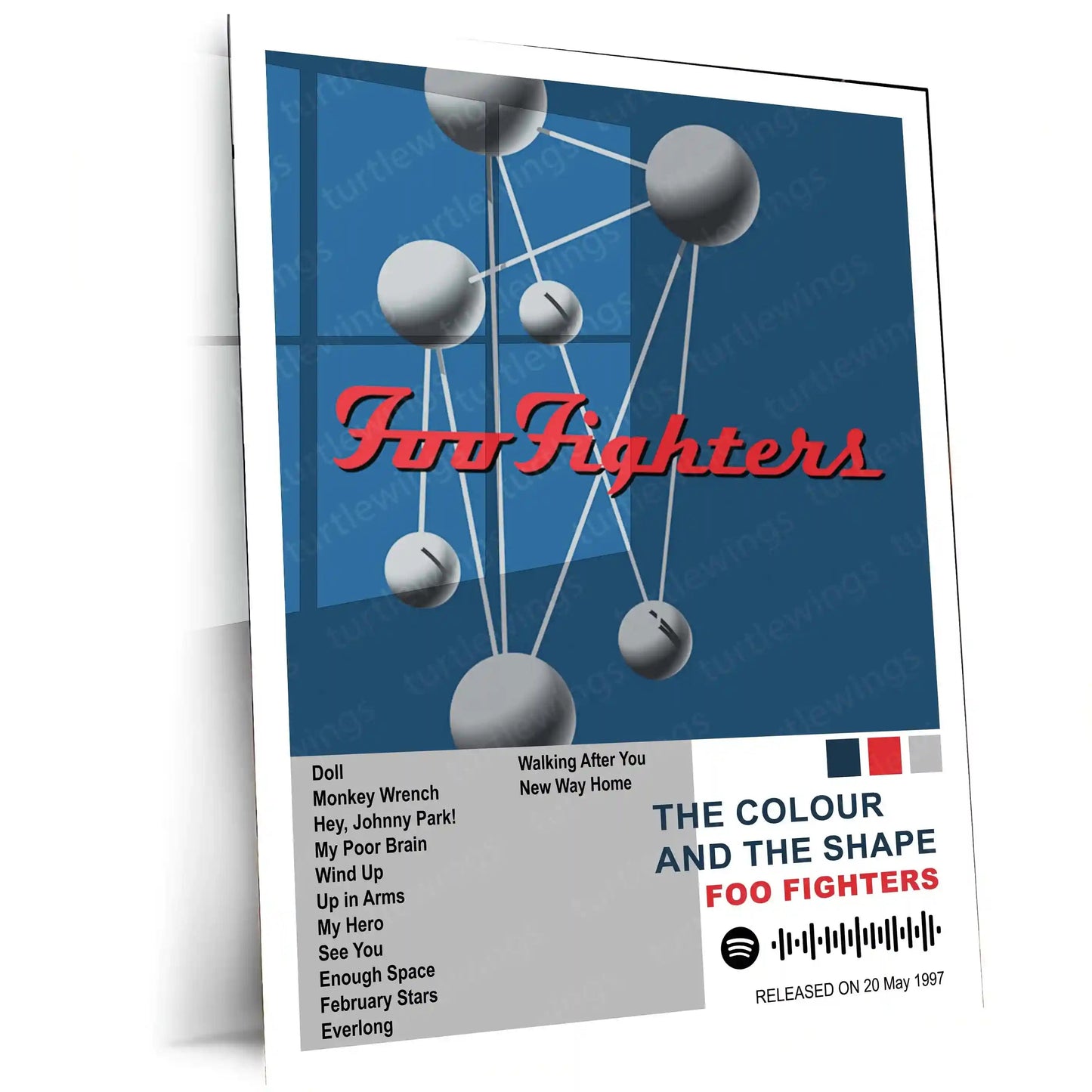 Foo Fighters – Complete Album Collection | Set of 11 | Set of 8 | Set of 4 | Premium Metal Poster - TURTLEWINGS