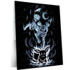 Anime Metal Poster | Pokemon The Dark Evolution Within | Shadow Awakening Metal Frame Inner Power & Transformation Anime Wall Art