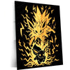 Anime Metal Poster | Pokemon The Electric Evolution Within | Thunder Awakening Metal Frame Inner Energy & Power Transformation Anime Wall Art