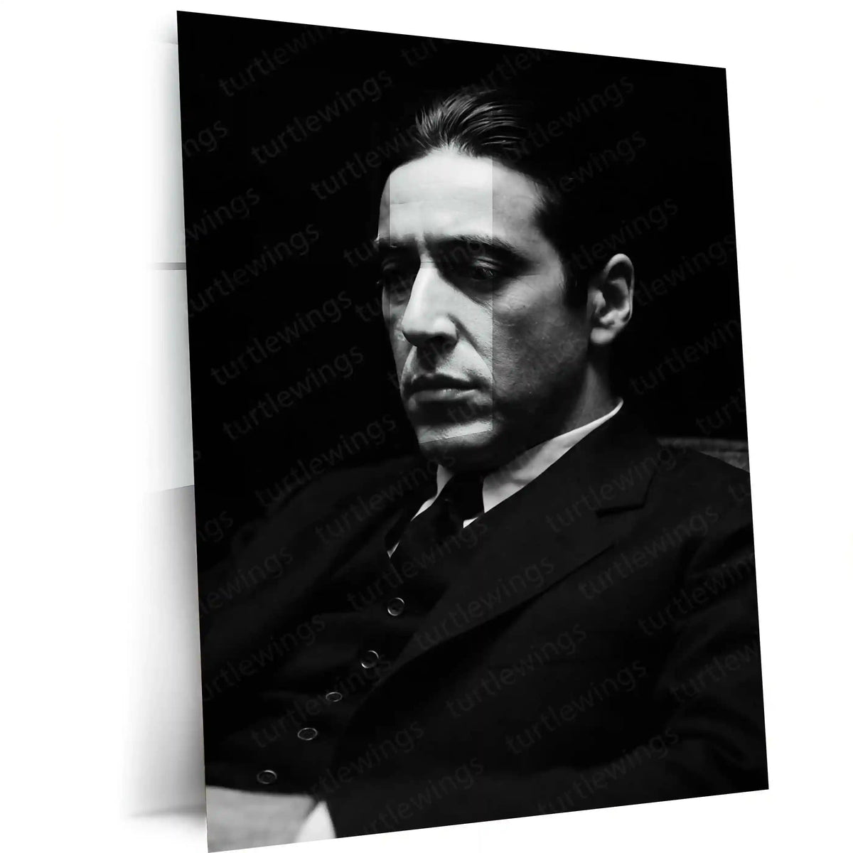 Quote Metal Poster | The Godfather (Michael Corleone) | Power, Strategy & Silent Authority Metal Frame - TURTLEWINGS 