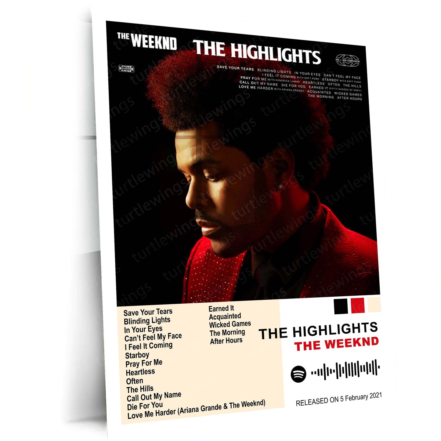 The Weeknd – Complete Album Collection | Set of 10 | Set of 8 | Set of 4 | Premium Metal Poster Set