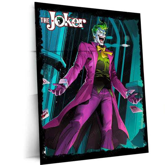 The Joker – Agent of Chaos Metal Poster | DC Comics Villain Wall Frame - TURTLEWINGS