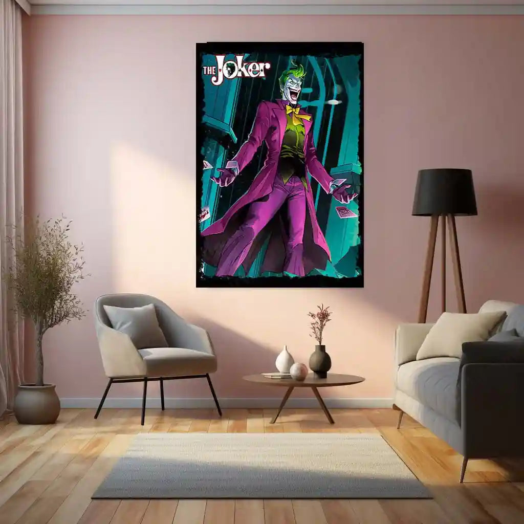 The Joker – Agent of Chaos Metal Poster | DC Comics Villain Wall Frame - TURTLEWINGS