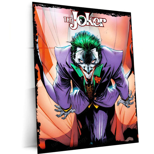 The Joker – Agent of Chaos Metal Poster | DC Comics Villain Wall Frame 01 - TURTLEWINGS