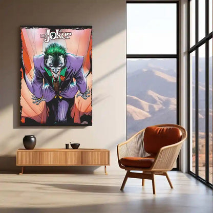 The Joker – Agent of Chaos Metal Poster | DC Comics Villain Wall Frame 01 - TURTLEWINGS