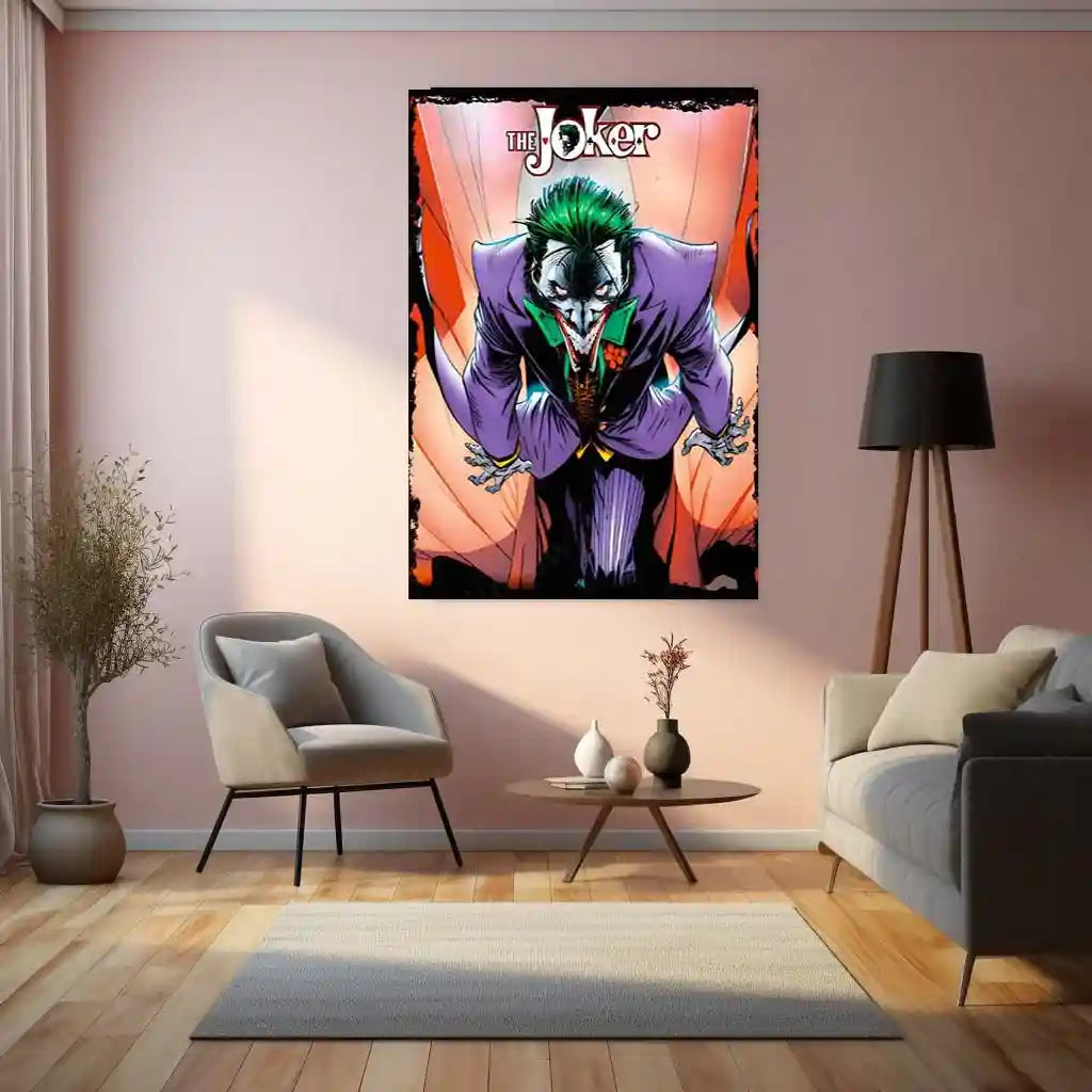 The Joker – Agent of Chaos Metal Poster | DC Comics Villain Wall Frame 01 - TURTLEWINGS