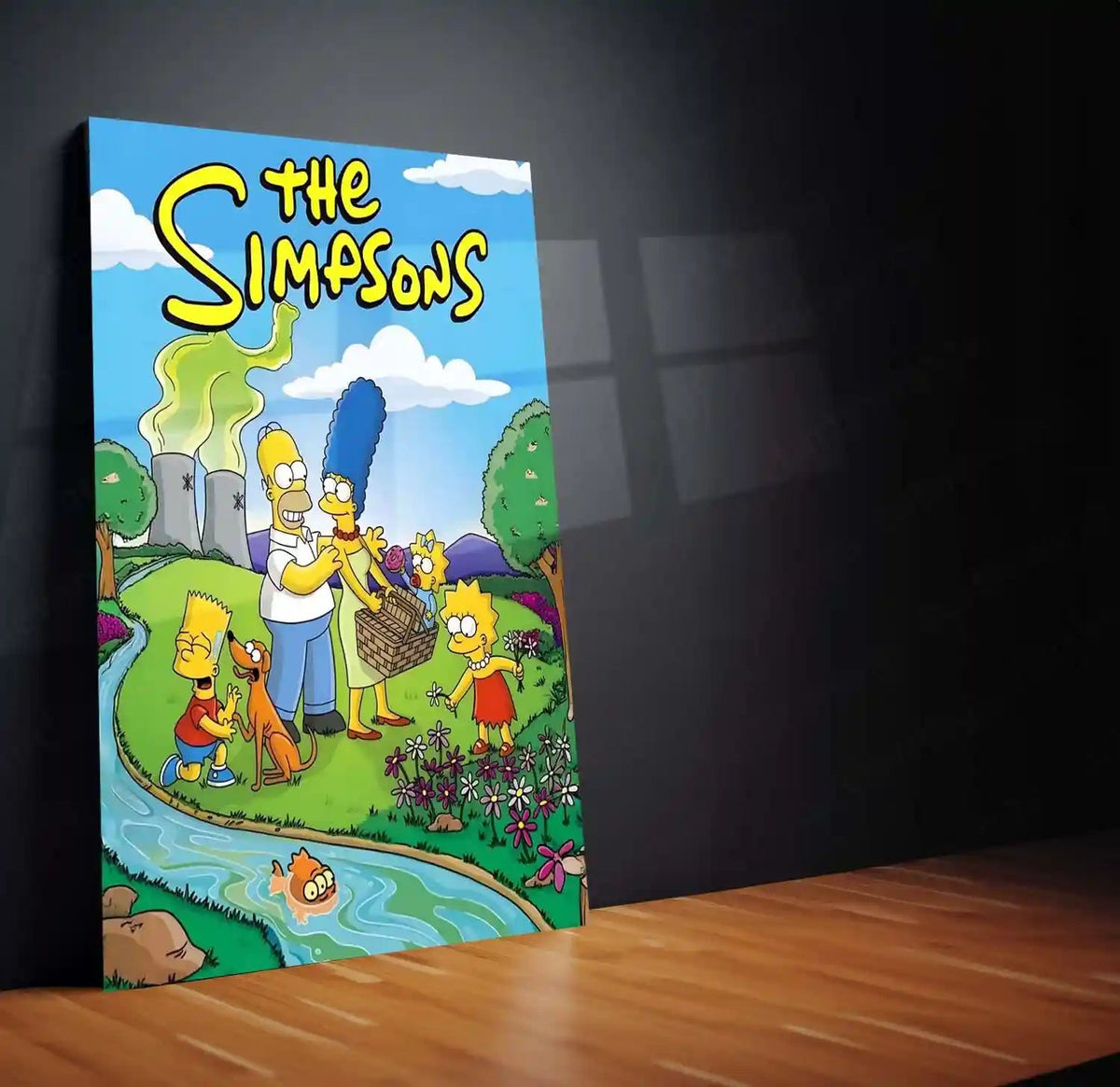The Simpsons Family Poster – Classic Cartoon Wall Art | Iconic Metal Frame - TURTLEWINGS